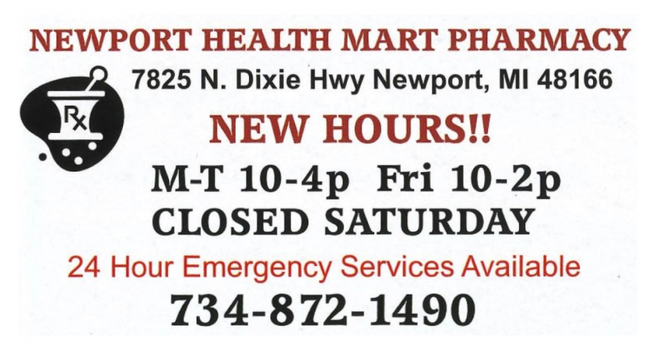 Newport Health Mart Pharmacy Ad