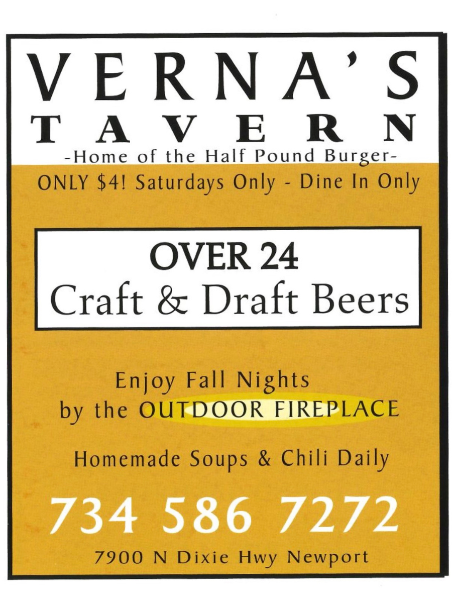 Verna's Tavern Ad