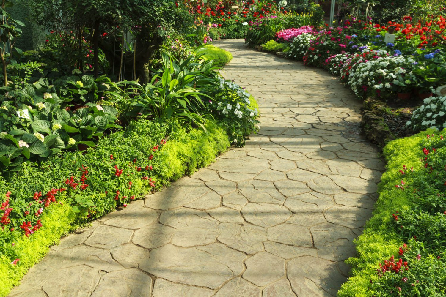 Stone walkway